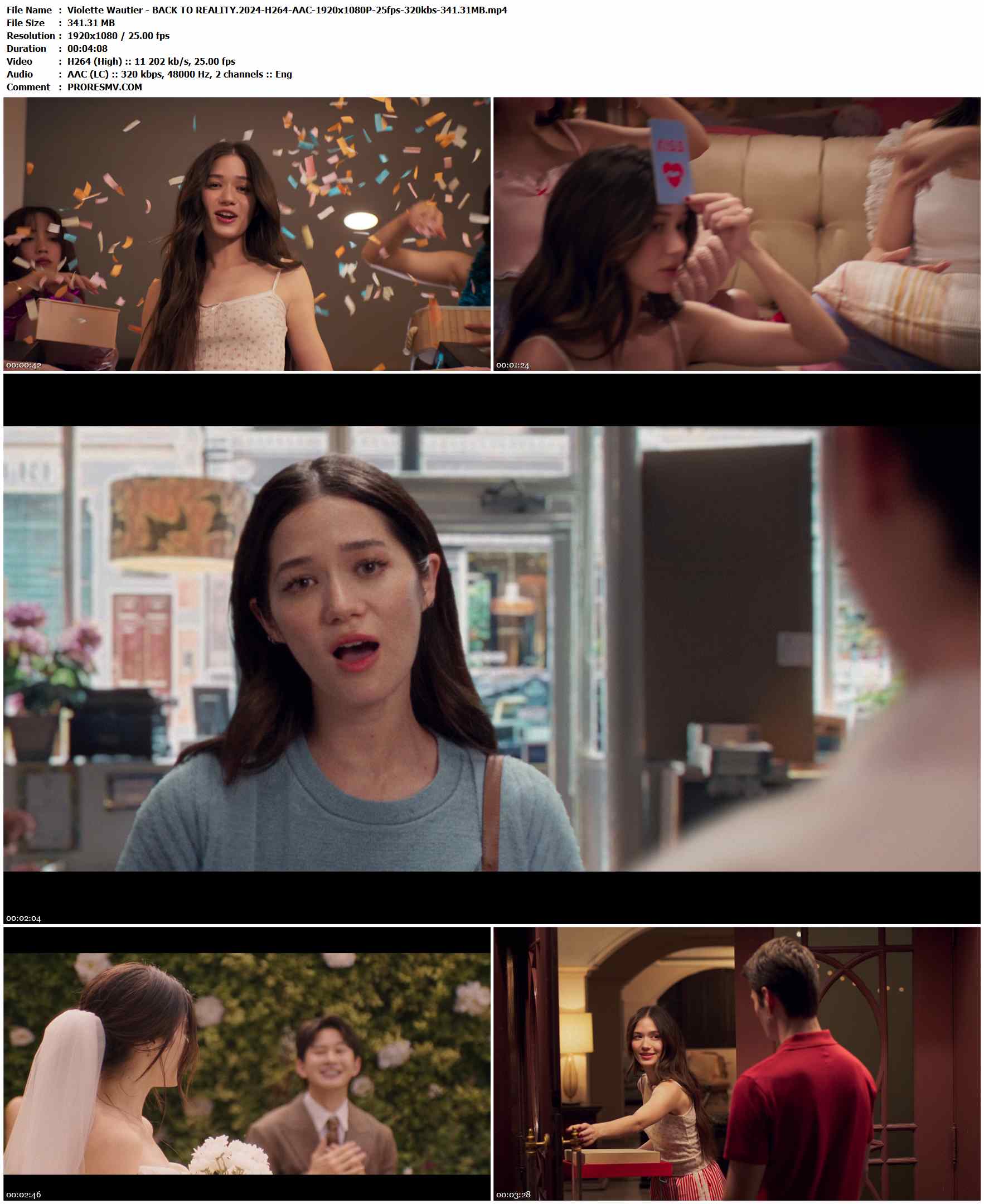 Violette Wautier - BACK TO REALITY.2024-H264-AAC-1920x1080P-25fps-320kbs-341.31MB官方MV_高清MV